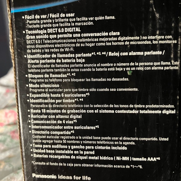 Panasonic Answering Phone - Picture 8 of 8